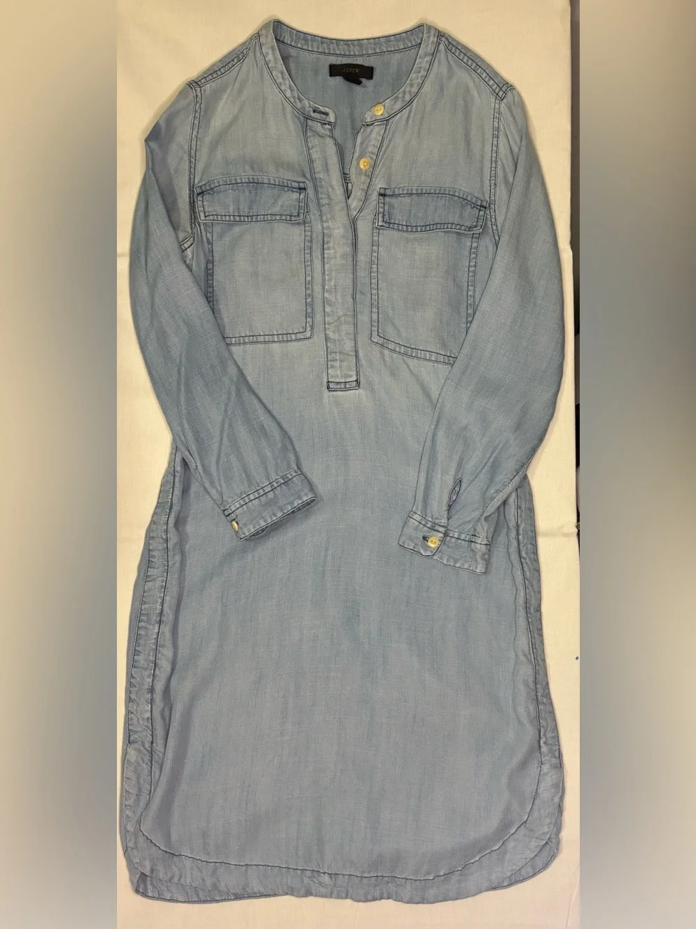 J. Crew Light Blue Denim Tunic Dress